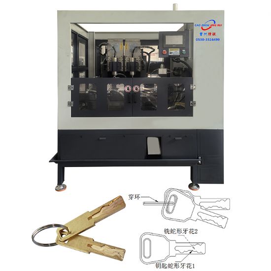 點擊查看詳細信息<br>標(biāo)題：JZ-5.11C自動蛇形鑰匙雙頭銑牙機、穿環(huán)機 閱讀次數(shù)：2705